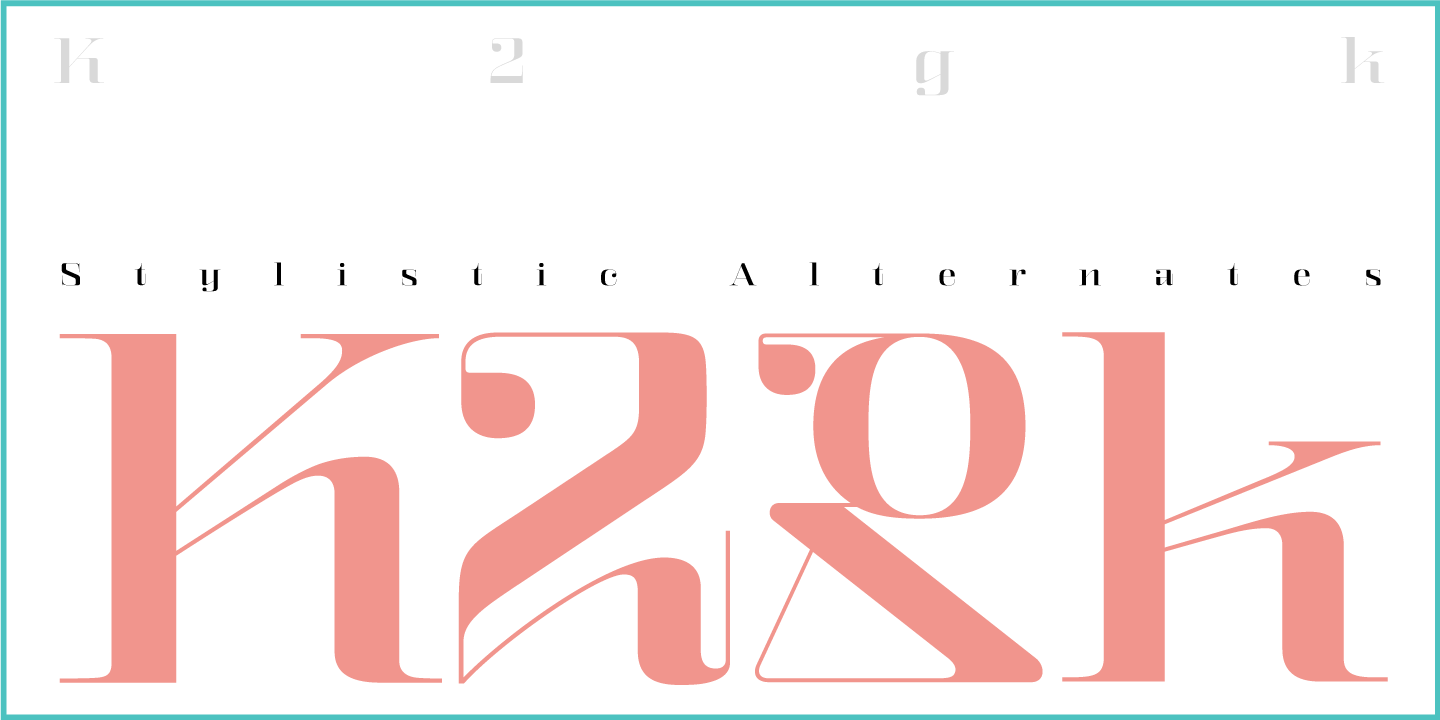 Przykładowa czcionka Kalender Serif #4